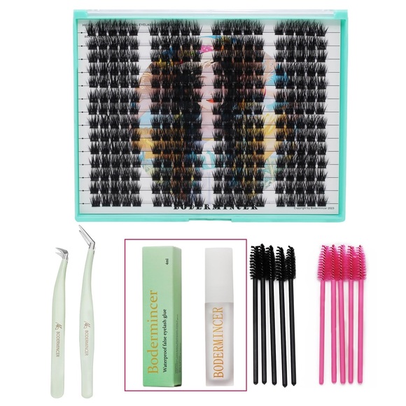 3XL Tray D Curl 280 Clusters DIY Lashes Extensions Kit at Home (16mm Lashes Kit) - Picture 1 of 8